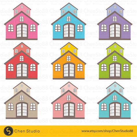 House Vector Digital Clipart Instant Download EPS Pdf - Etsy