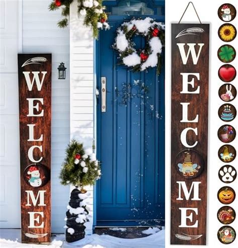 Amazon Interchangeable Welcome Sign For Front Porch Standing