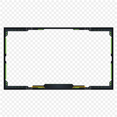 Facecam Overlay Green Png Picture Green Facecam Overlay Border Design