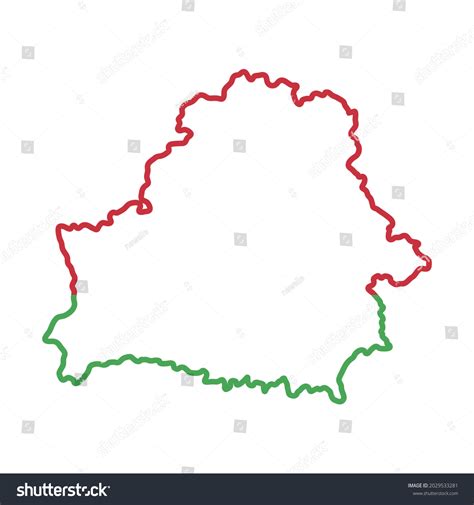 Belarus Flag Map Vector Illustration National Stock Vector (Royalty ...