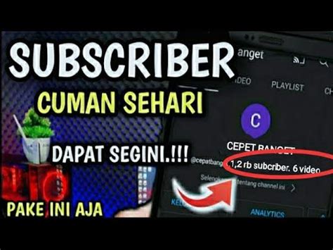 Cara Menambah Subscriber Youtube Terbaru Trik Rahasia Tercepat