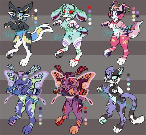 Random Fursona Adoptables Batch 1 Etsy