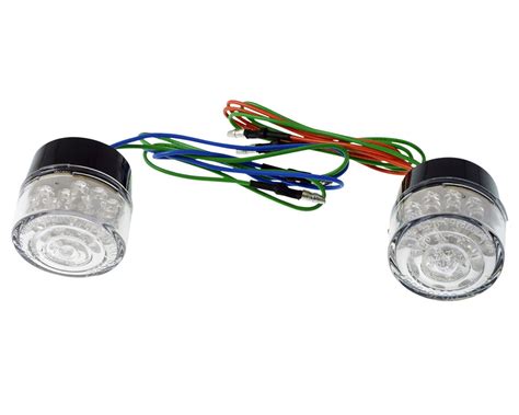 Blinker Paar Led Rund Transparent Ohne Geh Use