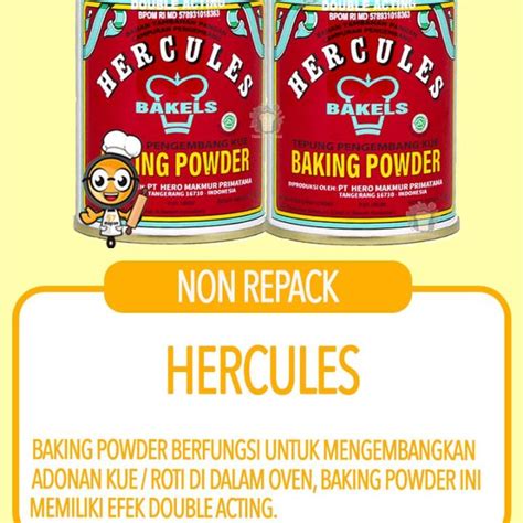 Baking Powder Hercules Kaleng Gr Lazada Indonesia