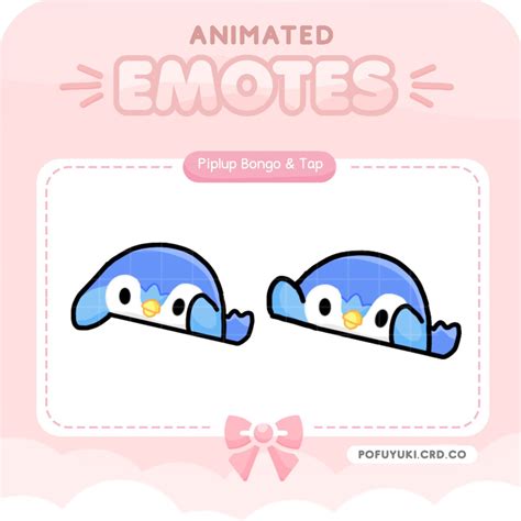 Animated Piplup Bongo And Tap Emote Twitch Discord Etsy Australia