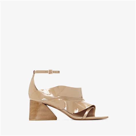 Mercedes Castillo Kiah Nude Garment Patent Sandal