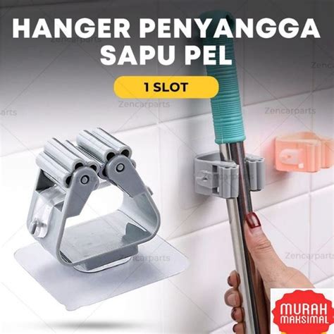 Jual Gantungan Sapu Pel Slot Hook Hanger Alat Mop Magic Holder