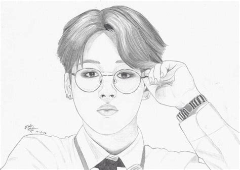 Pin By Jeneta On BTS Bts Drawings Jimin Fanart Kpop Drawings