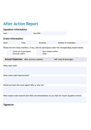 30 SAMPLE After Action Report In PDF MS Word