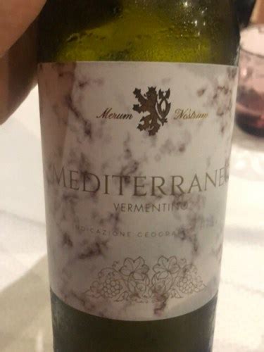 Merum Nostrum Mediterraneo Vermentino Vivino Us