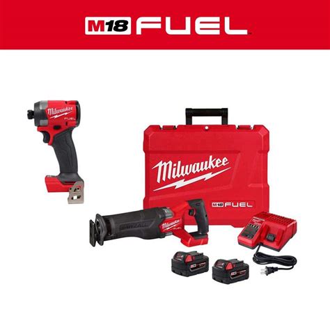 Milwaukee M18 Fuel 18 Volt Lithium Ion Brushless Cordless Sawzall Reciprocating Saw Kit With