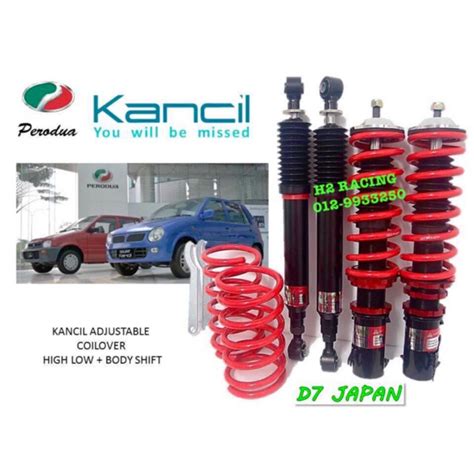 Perodua Kancil L S D Japan Adjustable Coilover Absorber Hi Low Body