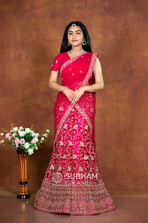 Neted Half Saree Subham Grand