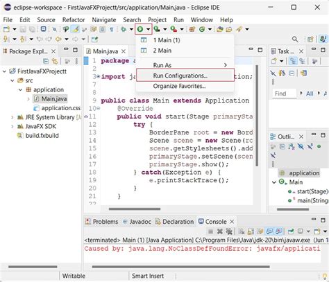 Javafx Installation Using Eclipse