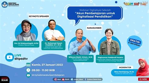 Webinar Akun Pembelajaran Untuk Digitalisasi Sekolah YouTube