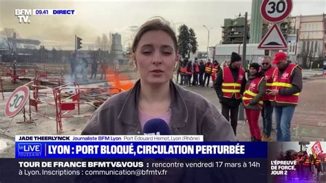 Réforme Des Retraites Le Port Édouard Herriot à Lyon Bloqué Une Partie