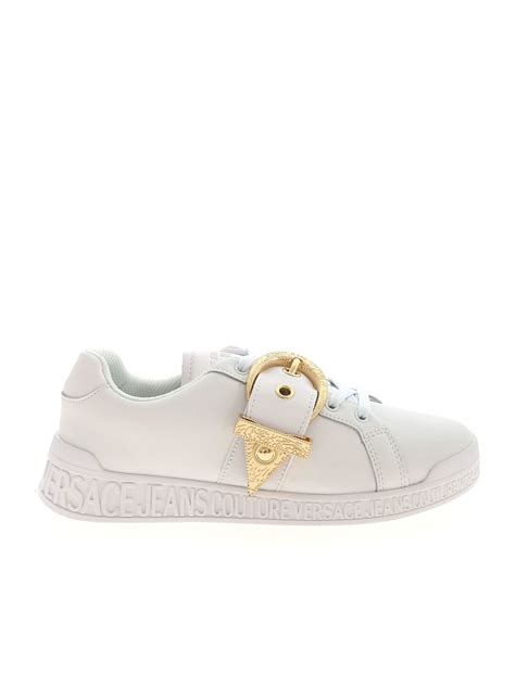 Trainers Versace Jeans Couture Buckle Sneakers In White