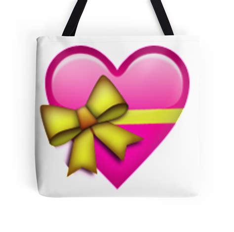 "Wrapped Heart Emoji" Tote Bags by nojams | Redbubble