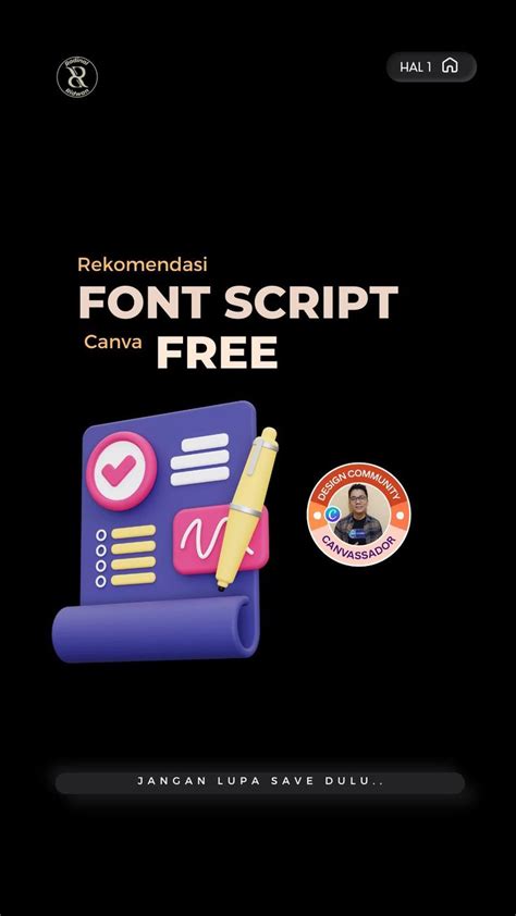 Rekomendasi Font Script Canva Free Wajib Save Canva Tutorial