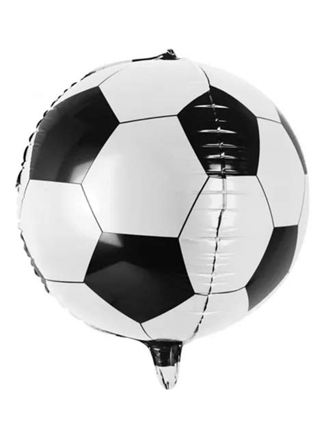 Balão Metalizado Bola de Futebol 4D Globo 20 Polegadas 50cm Importado