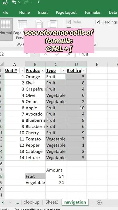 Excel Navigation Shortcuts Create And Clear Filters See Formula Reference Cells Freeze Panes