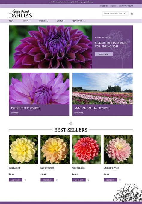 Swan Island Dahlias - Bytes.co