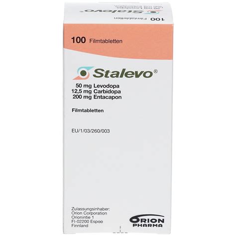 STALEVO 50 Mg 12 5 Mg 200 Mg Filmtabletten 100 St Mit Dem E Rezept