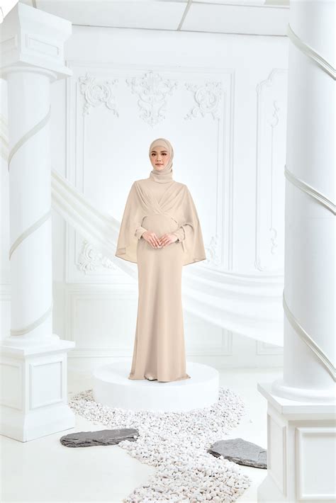 ZAHRA DRESS NUDE Risek Comfortable All Day Wear