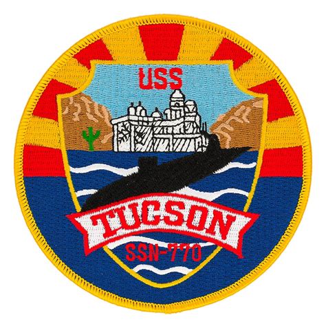 Uss Tucson Ssn Patch Flying Tigers Surplus