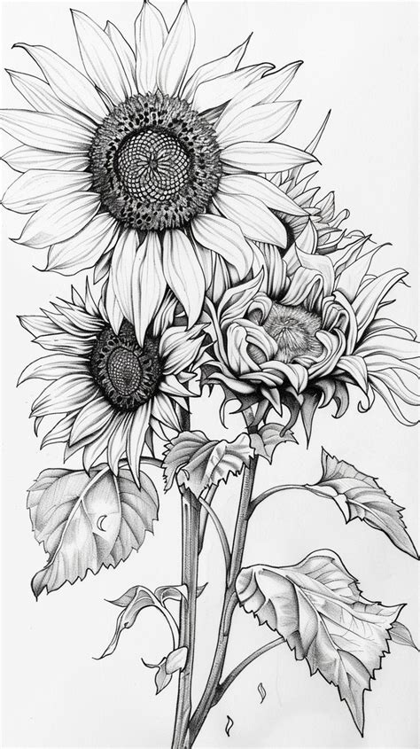 Pin By Talina On Drawings Flower Drawing Flower Art