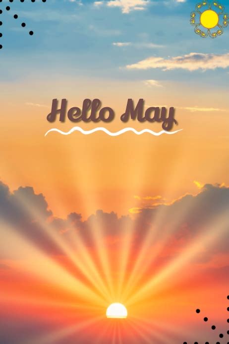 Hello May Template Postermywall