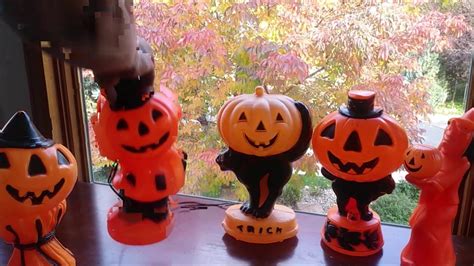 Halloween Empire Blow Mold Pumpkin Vintage 1969 YouTube