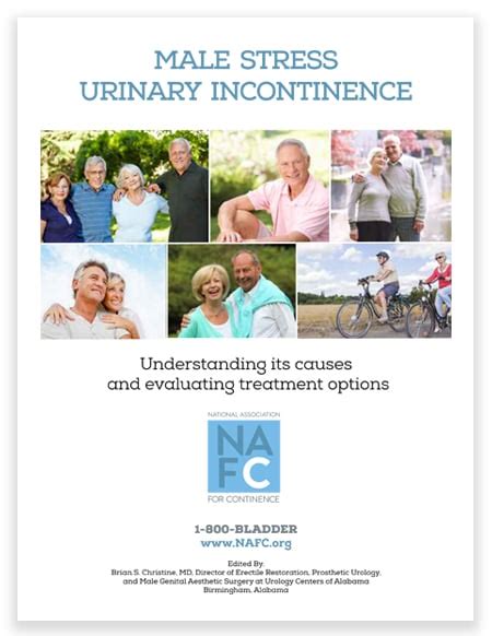 Male Stress Urinary Incontinence Booklet National Association For