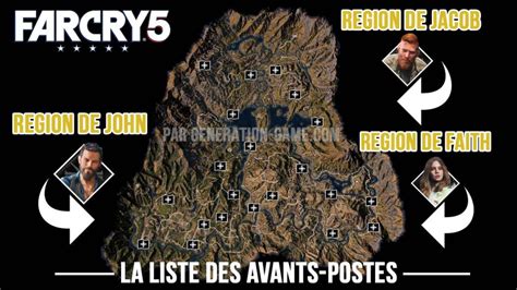 Far Cry Liste Et Emplacement De Tous Les Avant Postes R Cup Rer