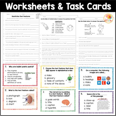 2nd Grade Text Features Worksheets 99worksheets Worksheets Library