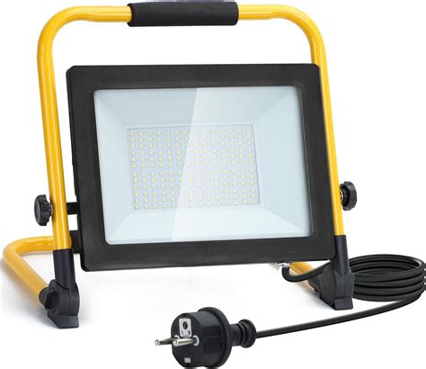 Aigostar Projecteur De Chantier Led W Lm Lampe Chantier Avec