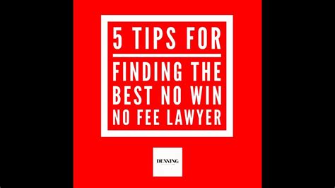 5 Tips For Choosing A No Win No Fee Personal Injury Lawyer Qld Youtube