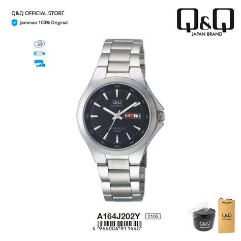 Jual Q Q Qnq Qq Original Jam Tangan Pria Rantai Analog Stainless Steel