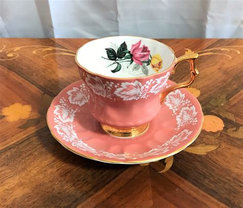 Vintage Cup And Saucer Set Royal Windsor Fine Bone China Etsy