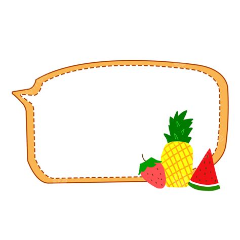 Fruit Border Clipart Transparent Background Fruit Border Fruit Frame