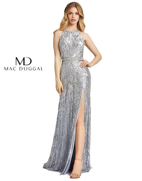 Mac Duggal Prom Long Halter Formal 4963 Dress Sale The Dress Outlet