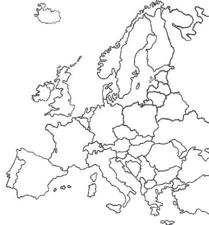 Dibujos De Mapa Europa Para Colorear Vsun