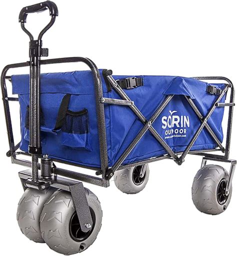 Sorin Outdoor Heavy Duty Collapsible Foldable Beach Cart With Balloon