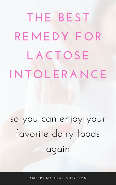 Lactose Intolerance Cure Natural at Sharon Cordero blog