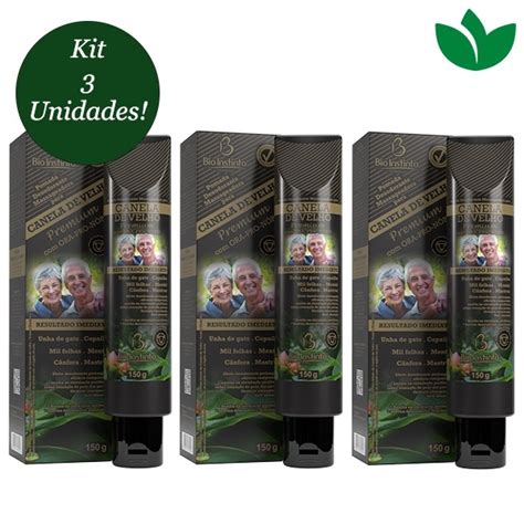 Kit 3 Pomada Massageadora Canela De Velho Premium 150g Bio Instinto