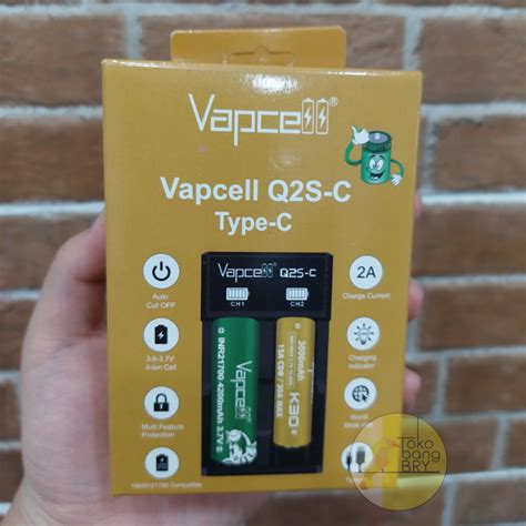 Jual Original Vapcell Q S C Fast Charger A Casan Batre