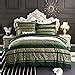 Ustide Bohemian Exotic Style Boho Duvet Quilt Covers Sets Green Bedding