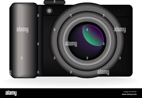 illustration of a camera with a wide angle lens Stock Photo - Alamy