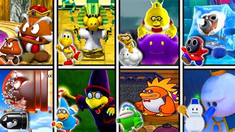 EVERY Mario Enemy And Their Powered Up Counterparts Kings And Big