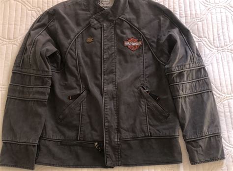 Jaqueta Harley Davidson De Sarja Cor Cinza Tam M Casaco Feminino Loja